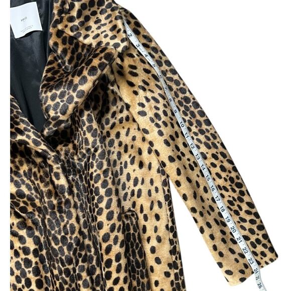 MNG Suit by Mango Leopard Faux Fur Coat – Size Small (New Without Tag) So Soft - Picture 12 of 15